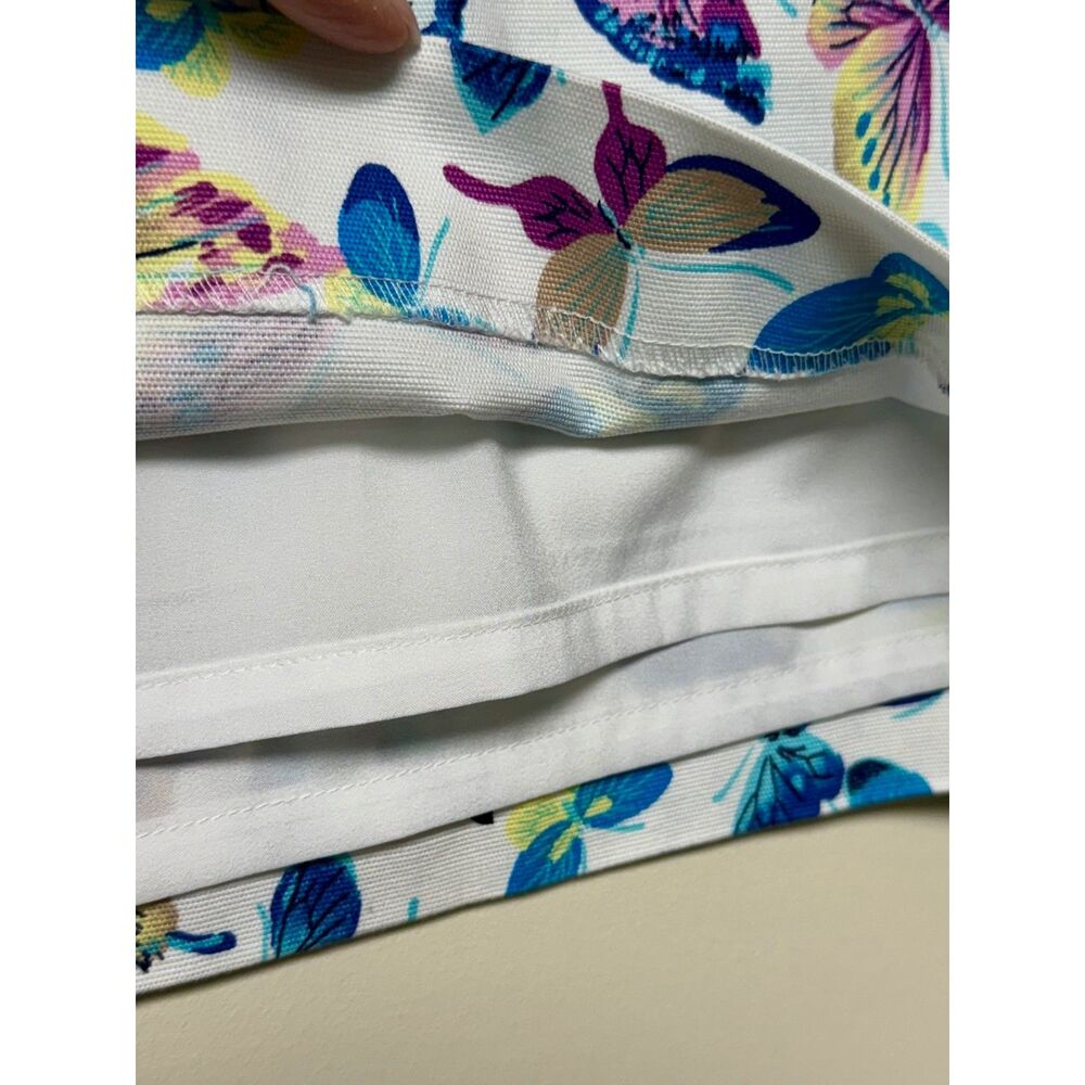 Talbots Canvas A-Line Exquisite Butterflies Mini … - image 4